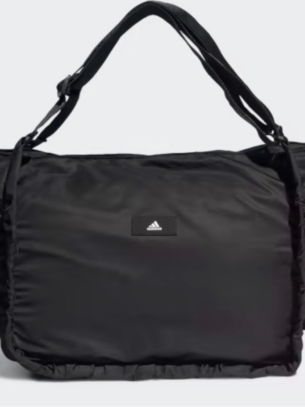 adidas Black Quilted Padded Shoulder Tote Bag